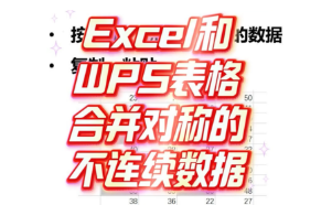 在Excel和WPS表格中拼接同行列对称的不连续数据